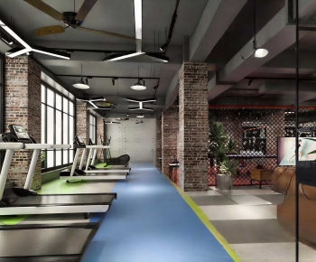 Industrial Style Gym-ID:987195014