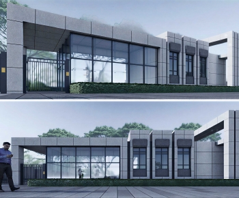 Modern Security Booth-ID:776809933