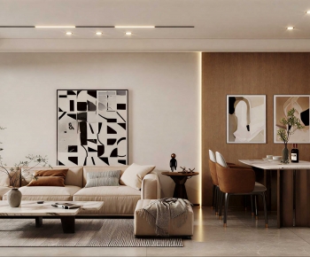 Modern A Living Room-ID:740678071