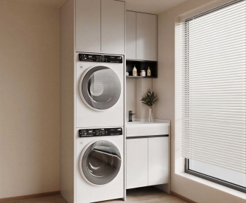 Modern Laundry Cabinet-ID:666939024