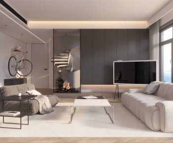 Modern A Living Room-ID:555078033