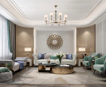 Modern A Living Room-ID:653213984