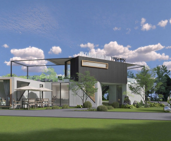 Modern Appearance Of Commercial Building-ID:326869544