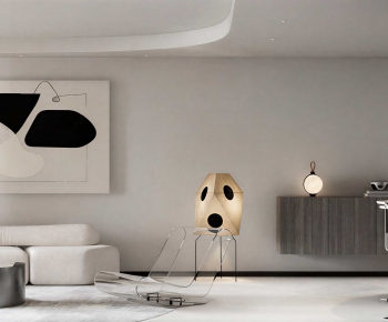 Modern A Living Room-ID:703089956