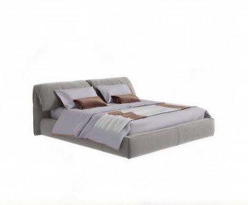 Modern Double Bed-ID:386634112