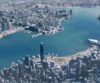 Modern Architectural Bird's-eye View Planning-ID:819909104