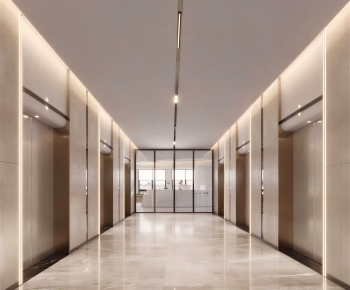 Modern Office Elevator Hall-ID:342534072