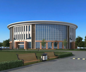 Modern Appearance Of Commercial Building-ID:375507127