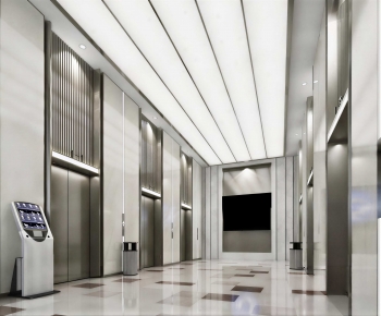 Modern Office Elevator Hall-ID:833822971