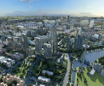 Modern Architectural Bird's-eye View Planning-ID:116281031