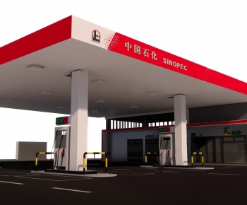 Modern Gas Station-ID:276026968