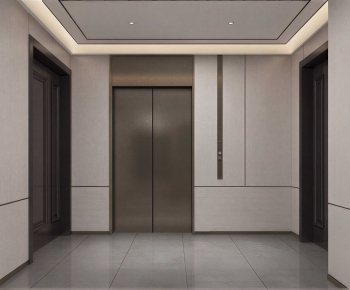 Modern Office Elevator Hall-ID:879933122