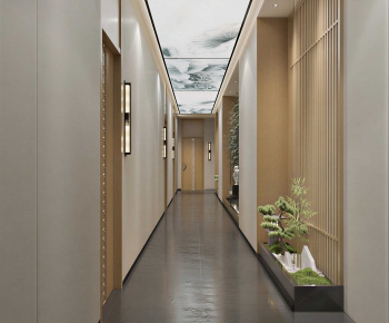 New Chinese Style Office Aisle-ID:889965063