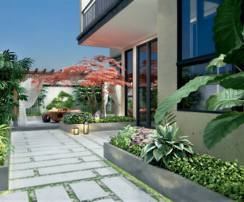 Modern Courtyard/landscape-ID:652851103