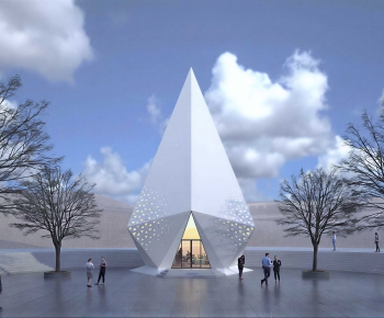 Modern Appearance Of Commercial Building-ID:452833894