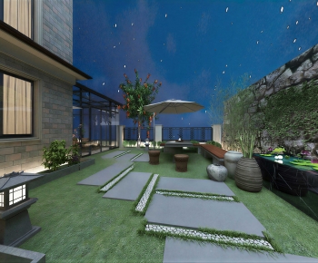 Modern Courtyard/landscape-ID:681750872