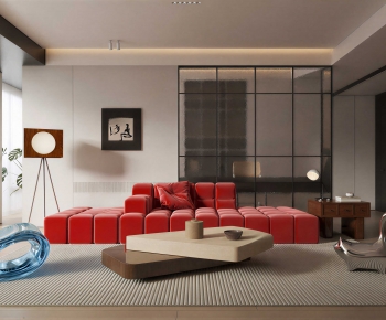 Modern A Living Room-ID:678483968