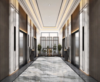 Modern Corridor/elevator Hall-ID:928154959