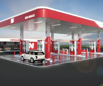 Modern Gas Station-ID:188848026