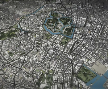 Modern Architectural Bird's-eye View Planning-ID:404164084