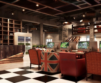 Industrial Style Internet Cafe-ID:343512061