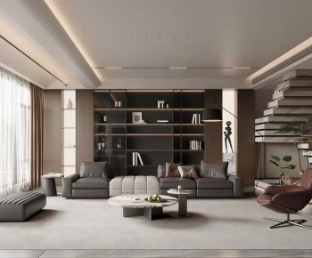 Modern A Living Room-ID:814499976