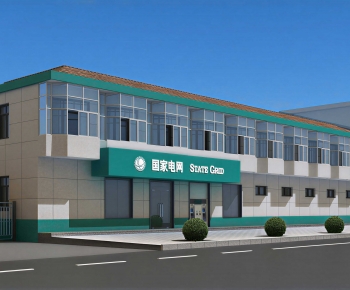 Modern Facade Element-ID:634289036