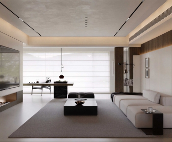 Modern A Living Room-ID:995909939