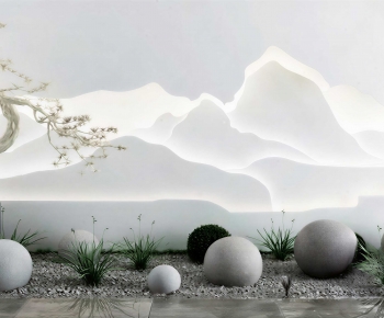 New Chinese Style Plant Landscaping-ID:191893107