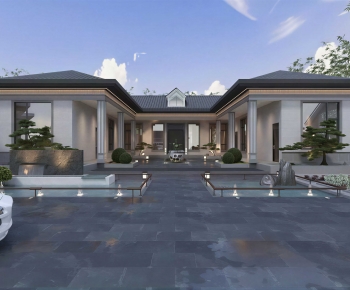 New Chinese Style Courtyard/landscape-ID:375272996