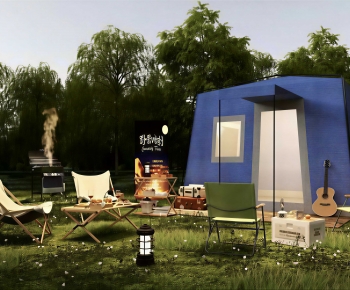 Modern Park Landscape-ID:915548096