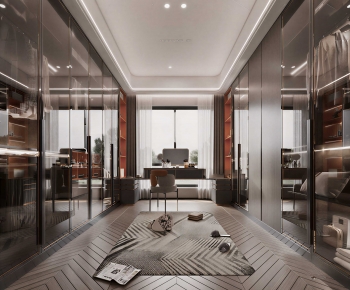 Modern Clothes Storage Area-ID:582705025