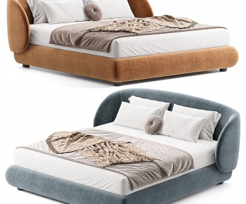 Modern Double Bed-ID:909938867