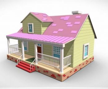 Modern Cartoon House-ID:815876968