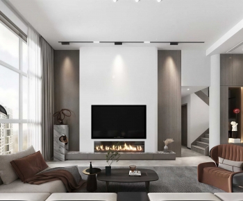 Modern A Living Room-ID:653765922