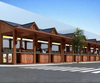 New Chinese Style Commercial Street-ID:257179733