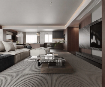 Modern A Living Room-ID:646214968