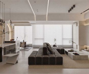 Modern A Living Room-ID:615879068