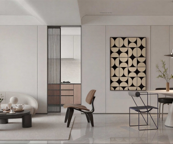 Modern A Living Room-ID:652496105