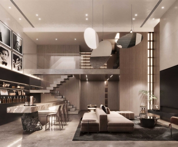 Modern A Living Room-ID:862077002