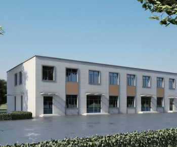 Modern Industrial Building-ID:861630921