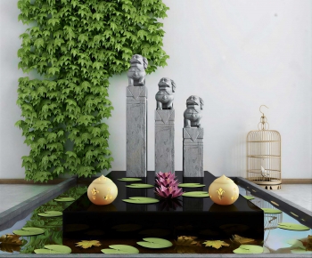 New Chinese Style Rockery Waterscape-ID:433612118