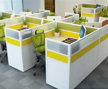 Modern Office Desk And Chair-ID:600883967