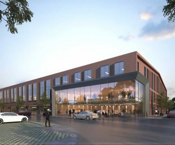 Modern Appearance Of Commercial Building-ID:742762094