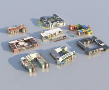 Modern School Building-ID:932434088