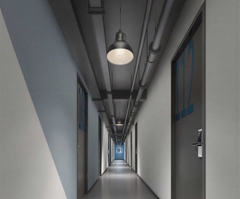 Industrial Style Office Aisle-ID:580337054