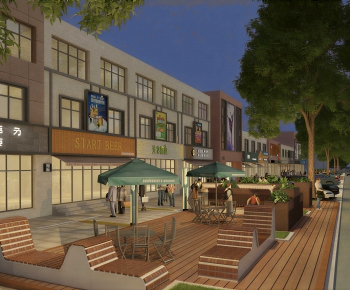 Modern Commercial Street-ID:667112115