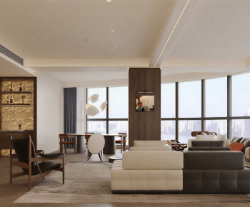 Modern A Living Room-ID:785460953