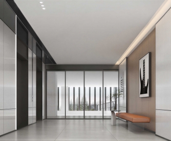 Modern Office Elevator Hall-ID:363231901
