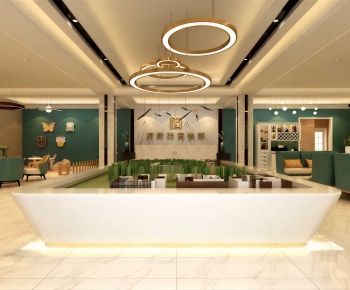 Modern Office Reception Desk-ID:844922071